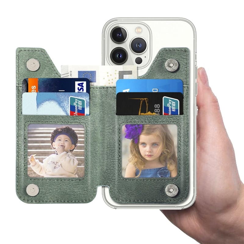 Tarjetero adhesivo multifuncional para billetera y teléfono (2x1)